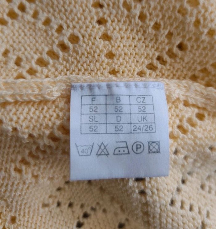 Pull jaune pâle en maille ajourée - Taille 52- Blancheporte - photo numéro 7