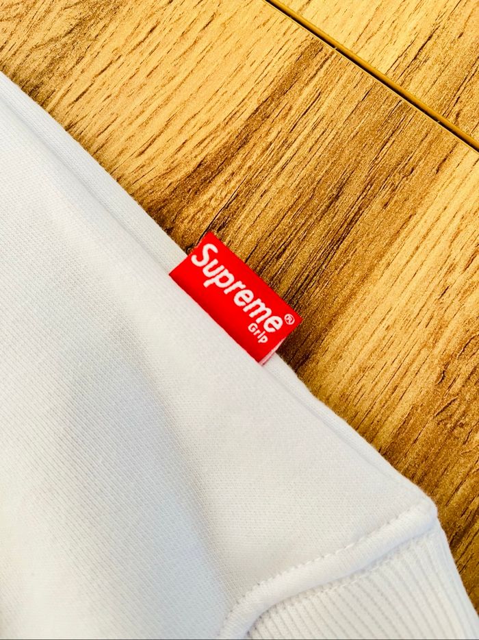 Sweat à capuche supreme grip blanc homme taille M neuf avec étiquette - photo numéro 3