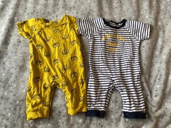 Lot de 2 barboteuses jambes longues 3 mois