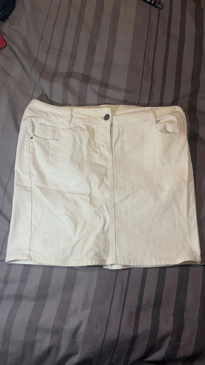 Jupe jean blanche In extenso neuf