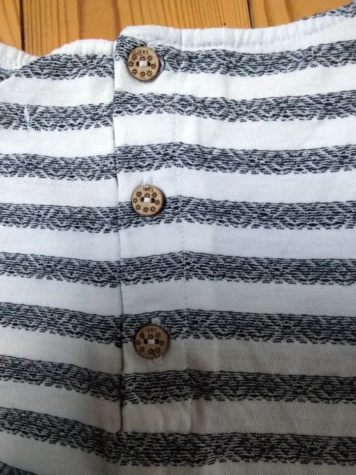 T-shirt marinière IKKS 10 ans - photo numéro 4