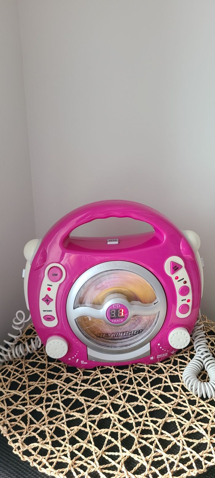 Lecteur CD 2 micros : Rose - Hey Music - photo numéro 2