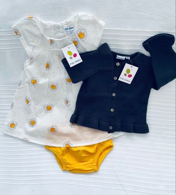 Ensemble Robe p’tit bisou 9 mois