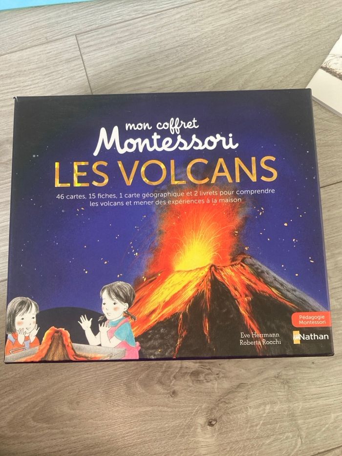 Mon coffret montessori LES VOLCANS