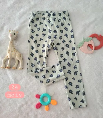 Legging fleurie 24mois