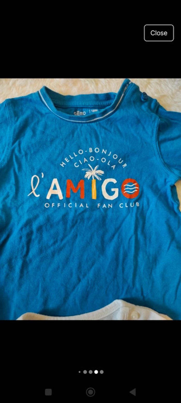 Lot 4 t-shirts garçon 18 mois - photo numéro 5