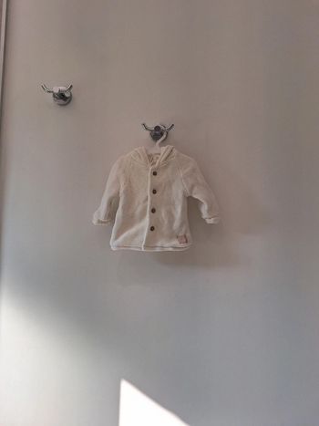 Gilet blanc bébé garçon orchestra 1 mois