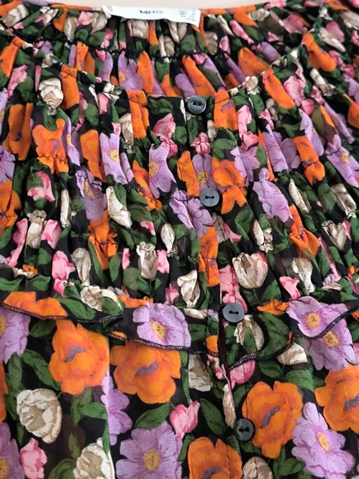 Blouse mousseline fleurie Mango 42 - photo numéro 7