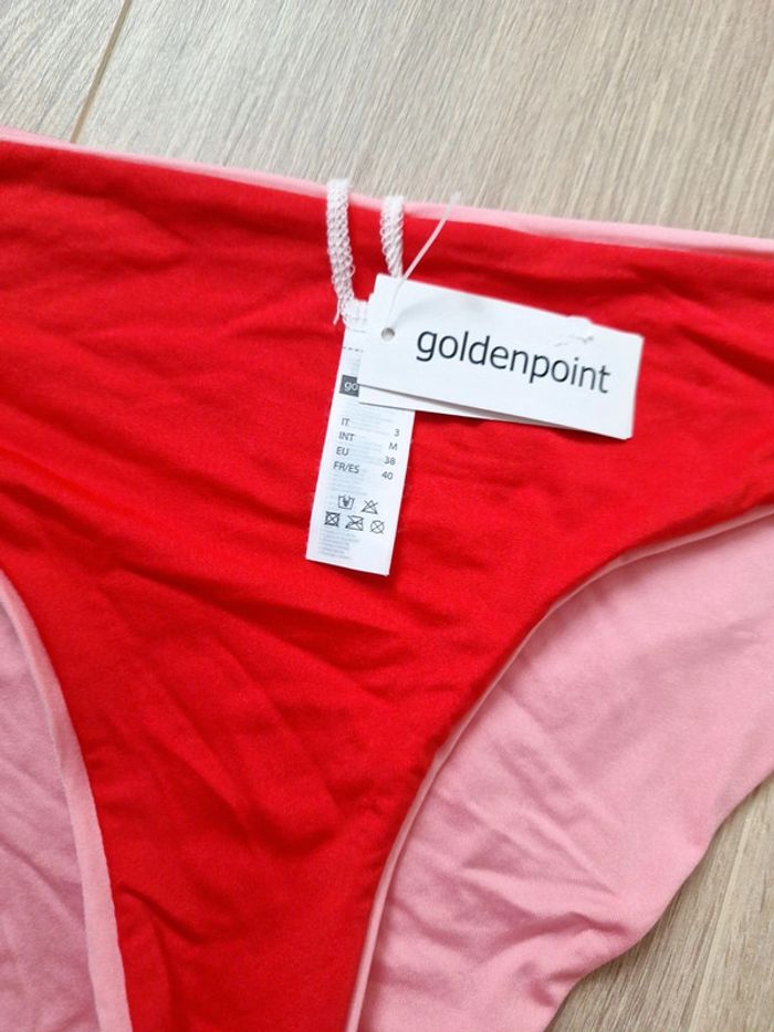 Bas De maillot de bain taille M 38/40 double face goldenpoint - photo numéro 3