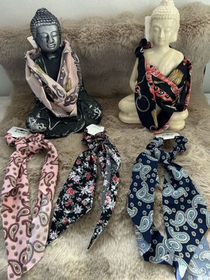 Lot accessoire cheveux chouchou / bandeaux en satin