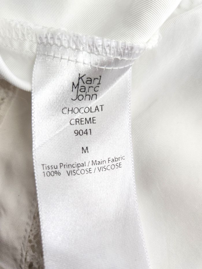 Karl Marc John Chemisier Blanc Crème Taille M - photo numéro 5