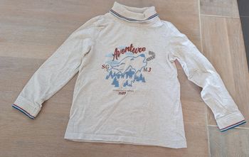 Tee-shirt col roulé garçon 7 ans
