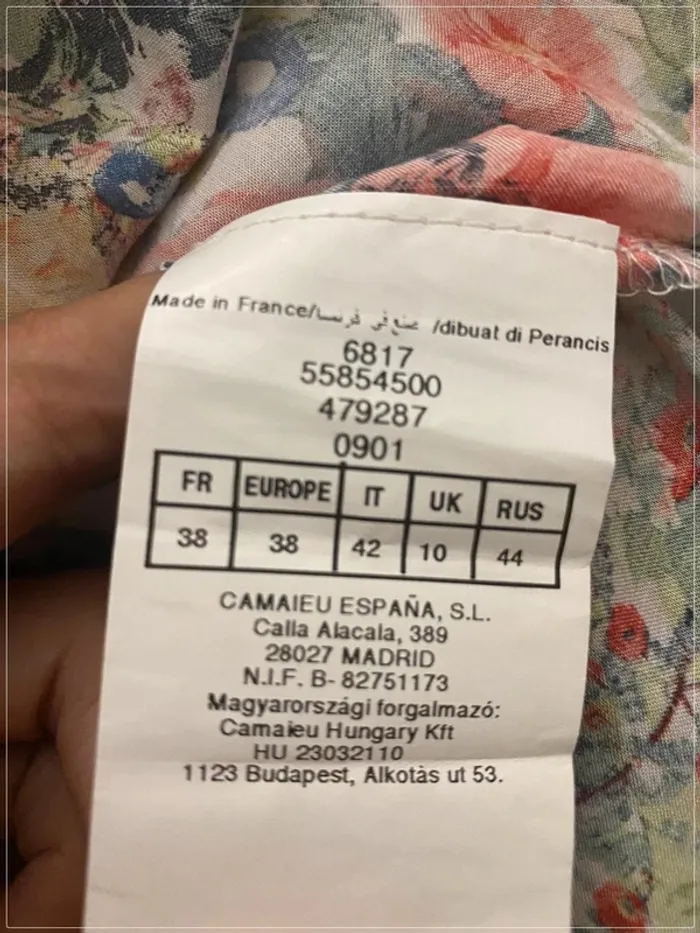 Jupe fleurie Camaieu - photo numéro 6