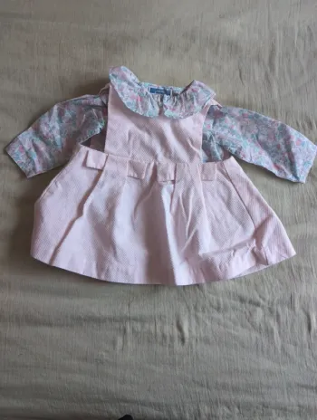Ensemble Jacadi robe et chemisier 6 mois