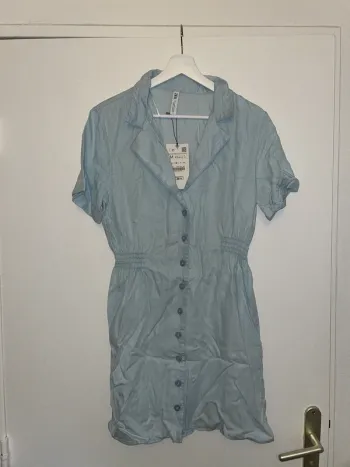 Robe bleu clair M Zara