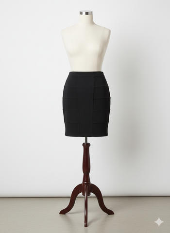 jupe noire polyester extensible taille 2 Jus d'orange Paris Neuve