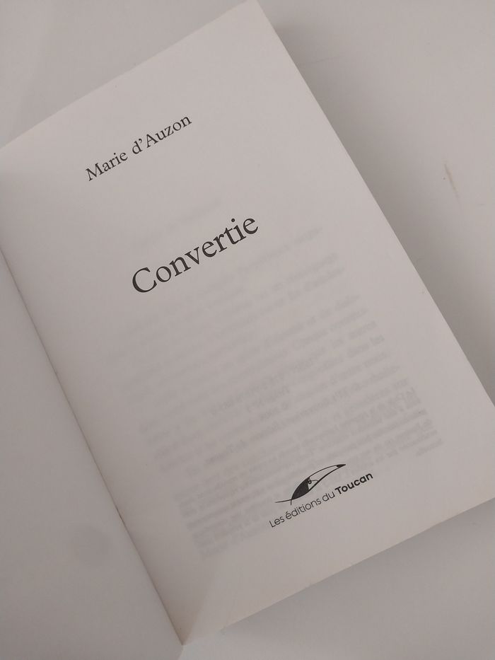 Livre : Convertie – Marie d’Auzon - photo numéro 5