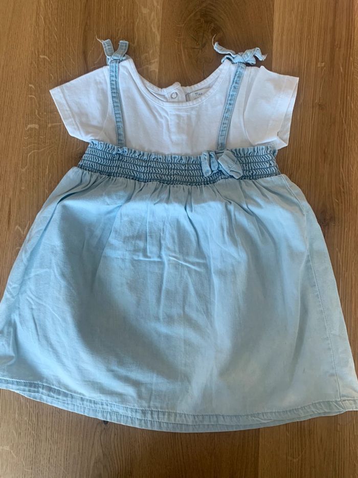 Robe fille manche courte