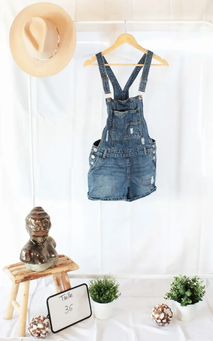 Combi short en jean