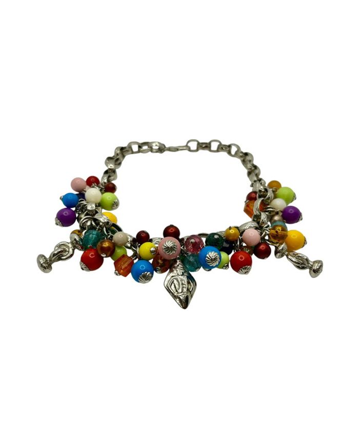 Collier ras de cou perles multicolore - #000001_00132 - photo numéro 2