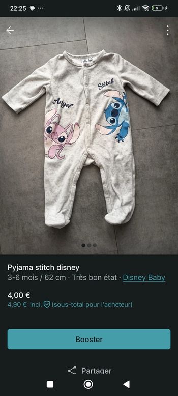 Pyjama stitch disney 