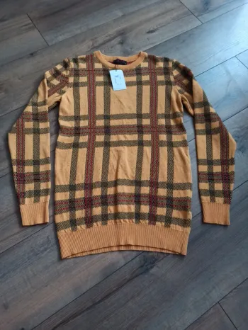 Pull moutarde homme manches longues XXL