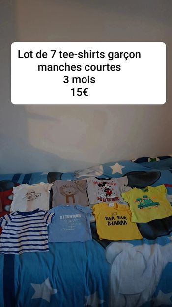 Tee-shirts garçon manches courtes