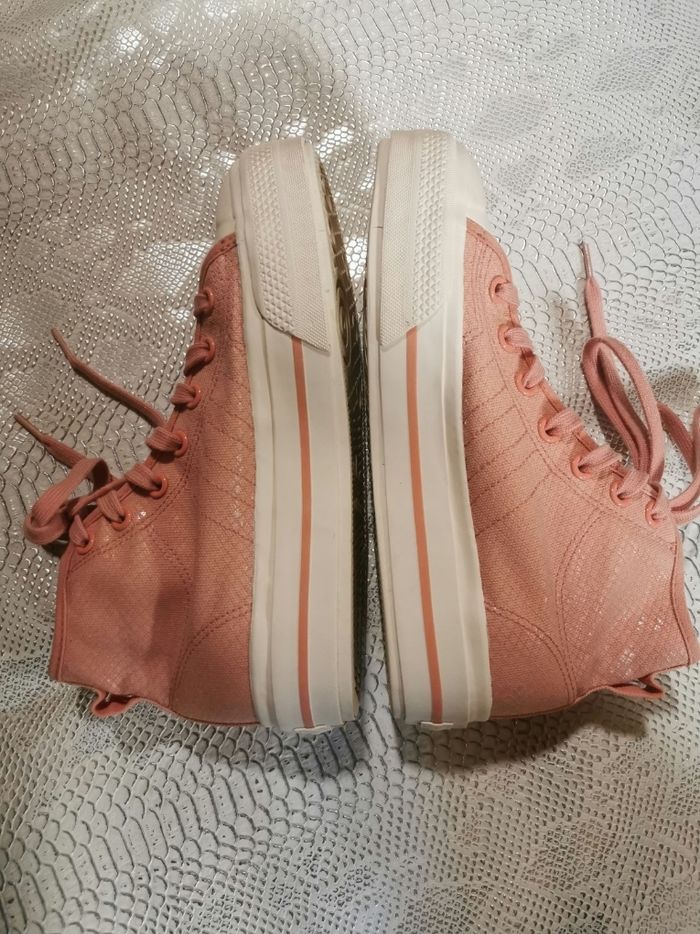 Baskets montantes à plateforme Adidas T 39, 5 - photo numéro 4