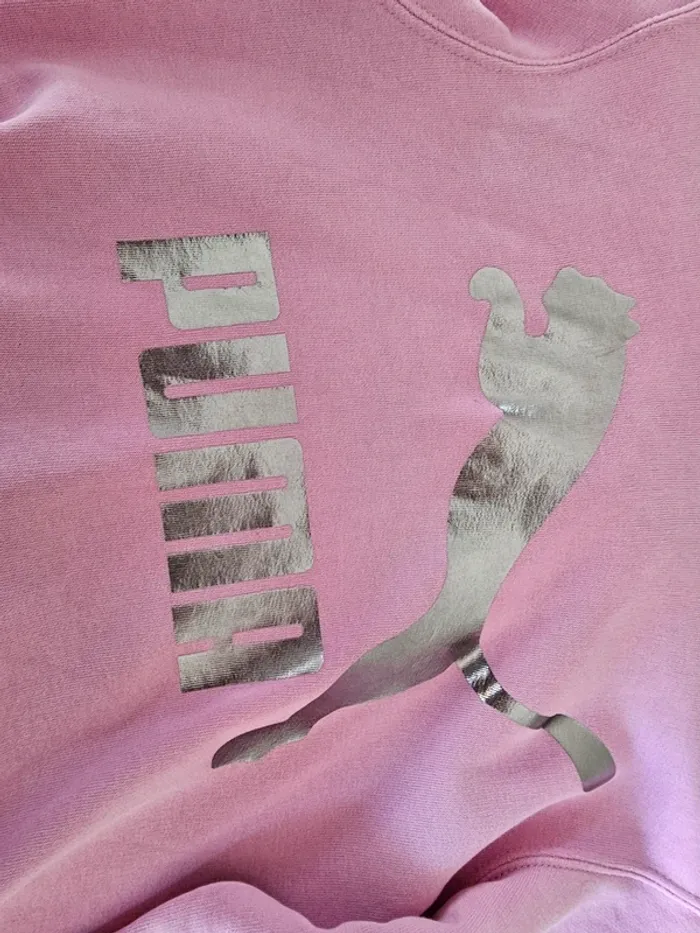 Sweat à capuche PUMA rose fille 13/14ans - photo numéro 5