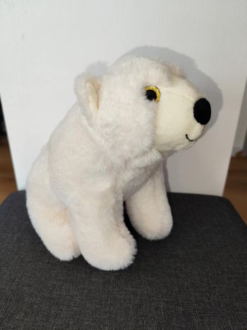Peluche ours polaire , très bon état