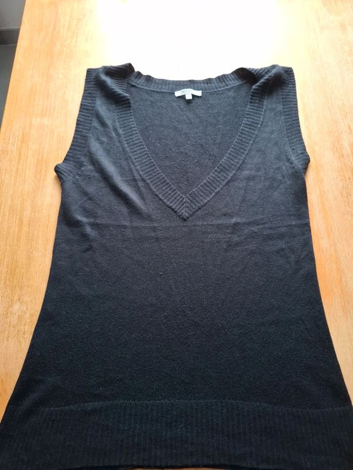 Pull sans manche noir MDN - photo numéro 2