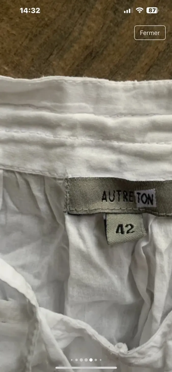 Blouse blanche coton - photo numéro 5