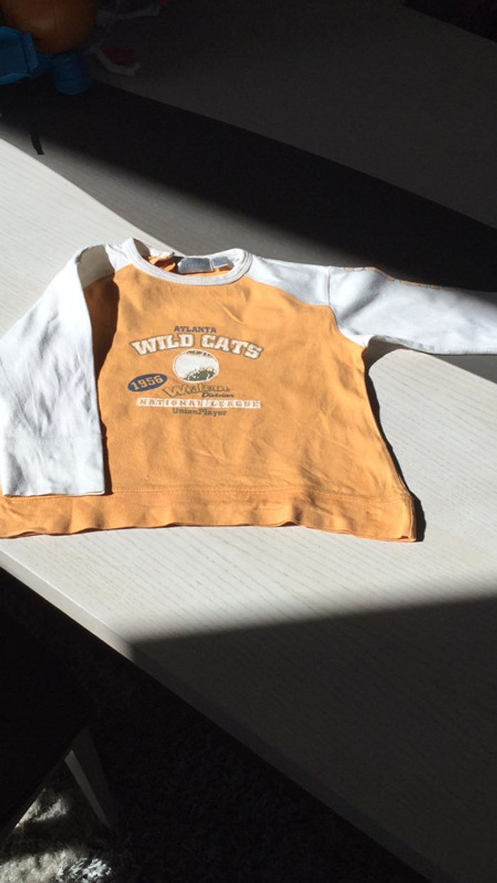 Tee-shirt baseball 24m