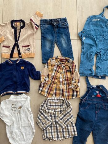 Lot garçon 6 mois haut et bas 