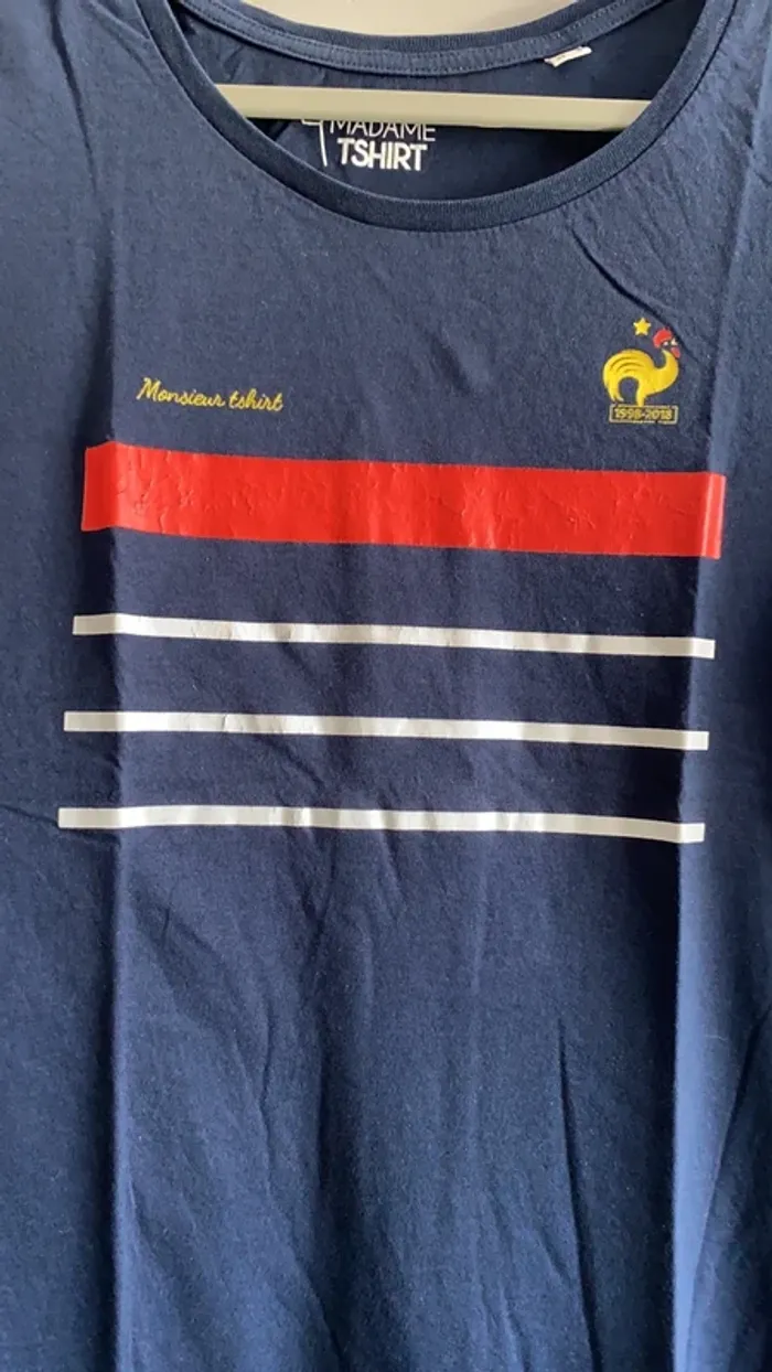 T-shirt bleu Madame T-shirt - photo numéro 2