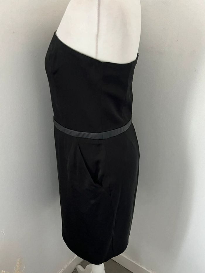 Robe bustier noire satinée Ikks L - photo numéro 4