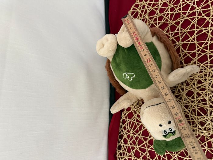 Peluche TORTUE beige vert marron - Althans club - photo numéro 4