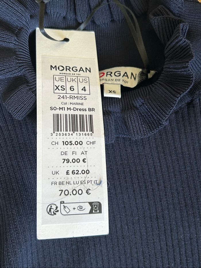 Robe pull bleue marine neuve Morgan taille XS (valeur 70€) - photo numéro 9