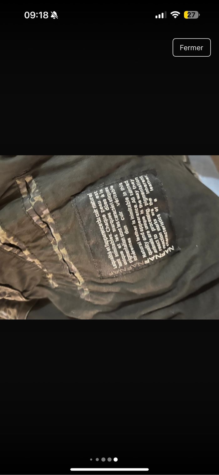 Veste perfecto cuire /simili naf naf taille 36 - photo numéro 7