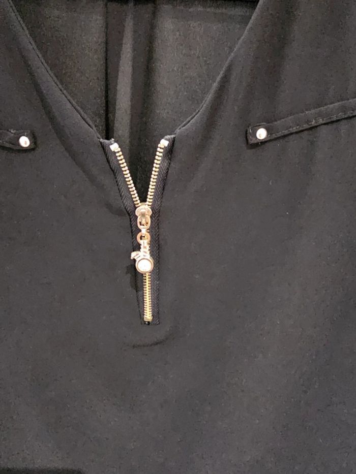 Haut en voile noir taille unique - photo numéro 3