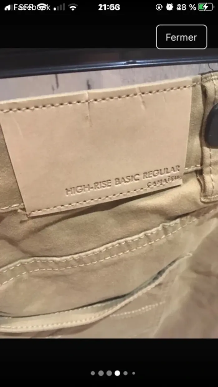 Superbe pantalon de marque Camaïeu en 44 excellent état matière très agréable - photo numéro 5