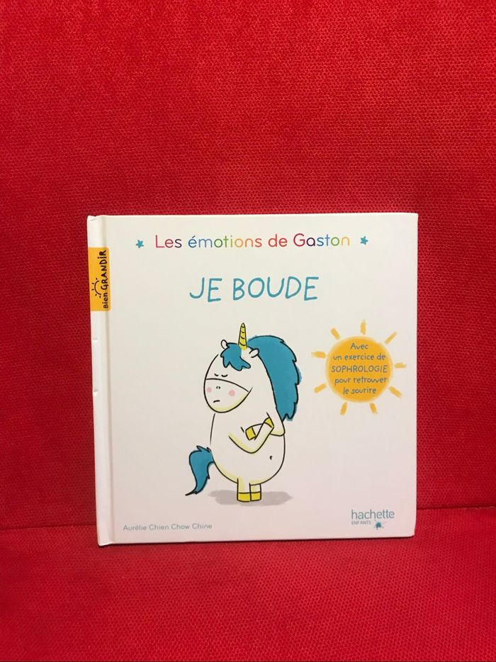 Livre les émotions de Gaston je boude