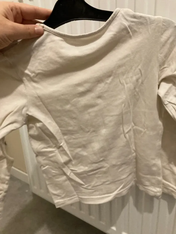 T-shirt blanc fille 6 ans - photo numéro 3
