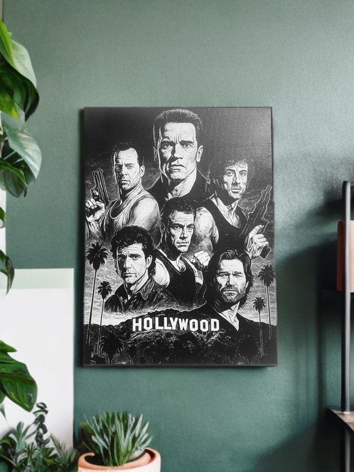 Tableau légendes cinéma action hollywood toile 30x40 cm - photo numéro 8