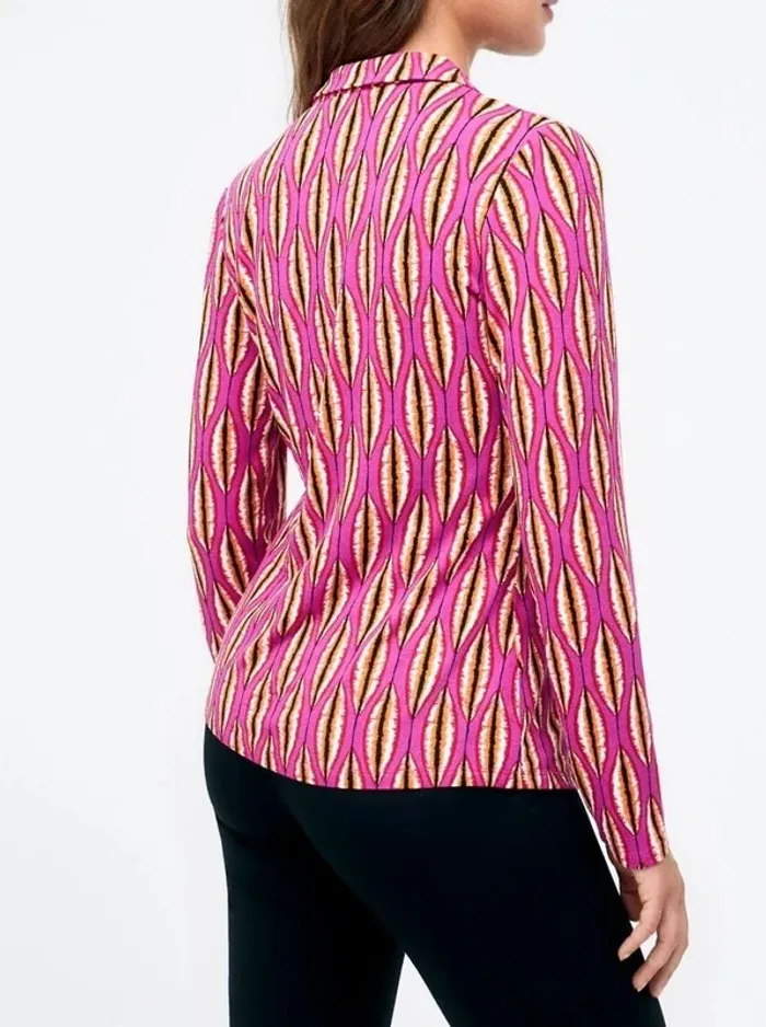 Chemise blouse rose shirt pink Surkana imprimé original Taille S/M - photo numéro 10