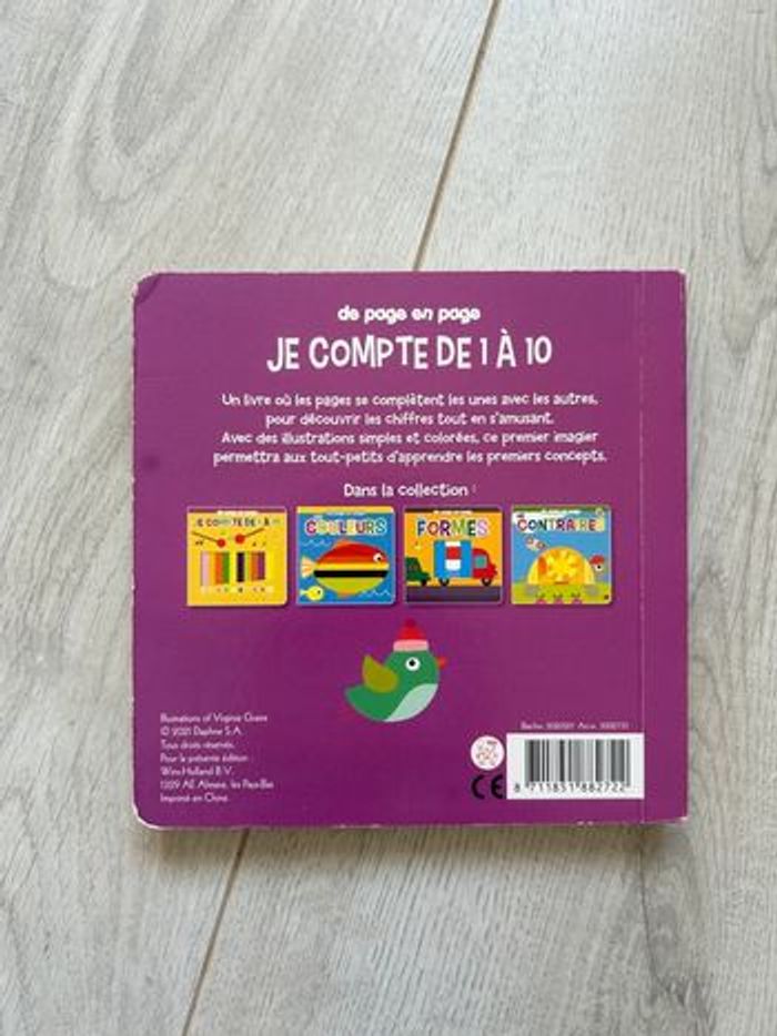 Livre cartonné Je compte de 1 à 10 - photo numéro 2