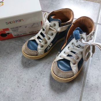 Chaussures shoopom bleu et blanc pointure 27