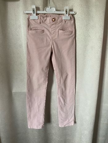 Pantalon tregging rose touché velours 8 ans H&M