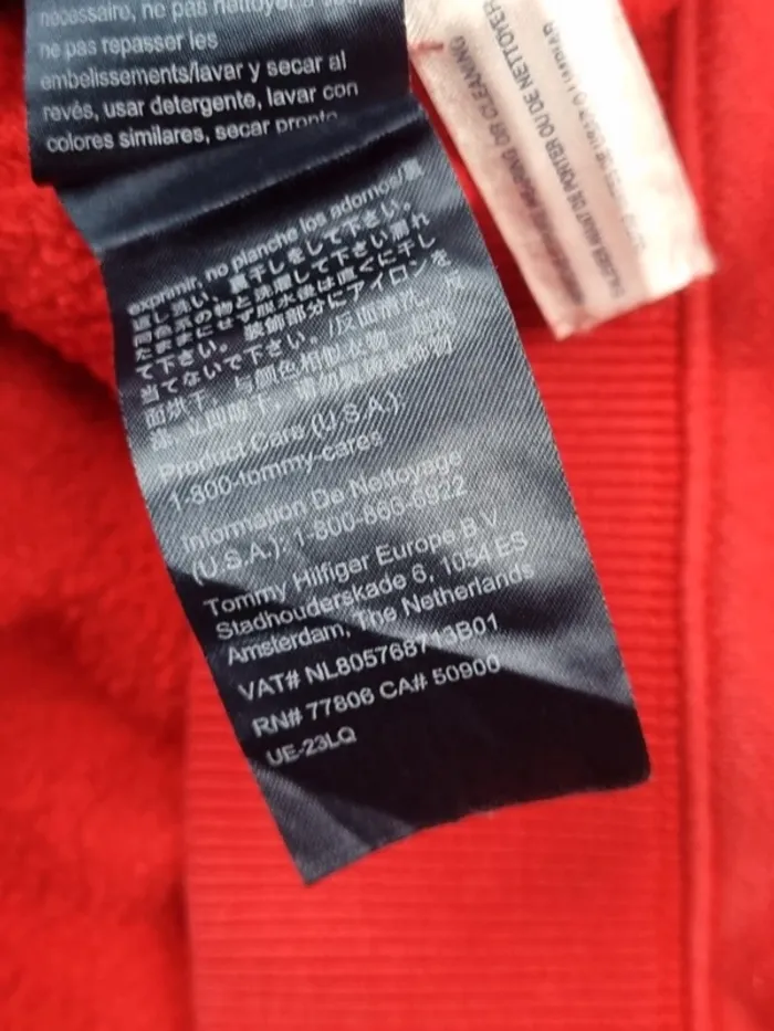 Robe pull Tommy Hilfiger rouge – Taille XS Femmes (mesures en photos) - photo numéro 9