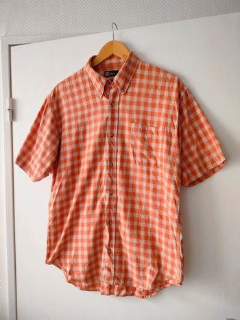 Chemise Jules manches courtes/ orange